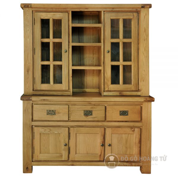 Tủ bếp gỗ sồi AMS-MB-H018