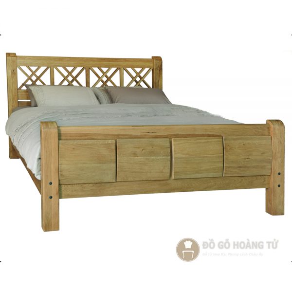 Giường ngủ gỗ sồi Sienna-001